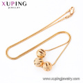 44160 xuping 18k gold necklace models vogue top grade three ball shape wholesale pendant necklace